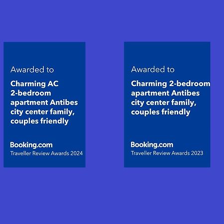 Charming Ac 2-Bedroom Apartment Antibes City Center Family, Couples Friendly 외부 사진
